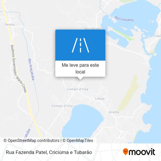 Rua Fazenda Patel mapa