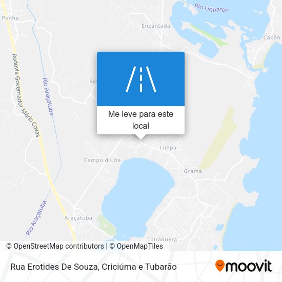 Rua Erotides De Souza mapa