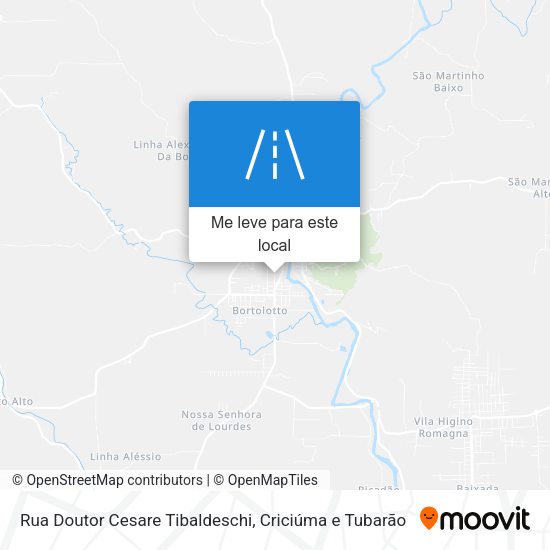 Rua Doutor Cesare Tibaldeschi mapa