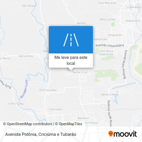 Avenida Polônia mapa