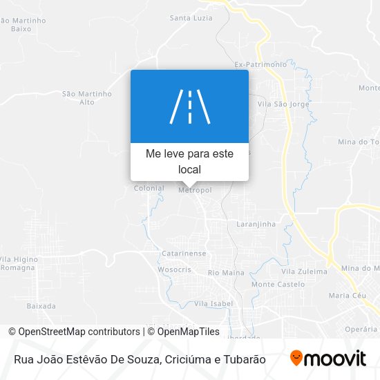 Rua João Estêvão De Souza mapa