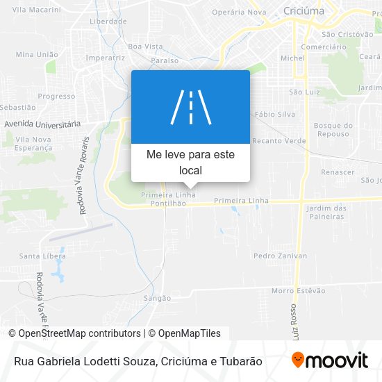 Rua Gabriela Lodetti Souza mapa
