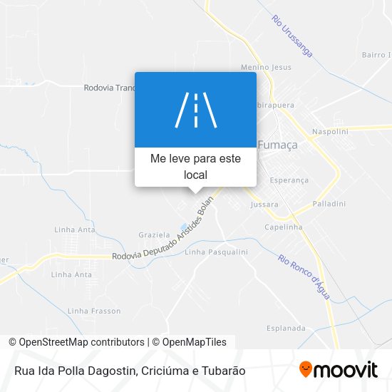Rua Ida Polla Dagostin mapa