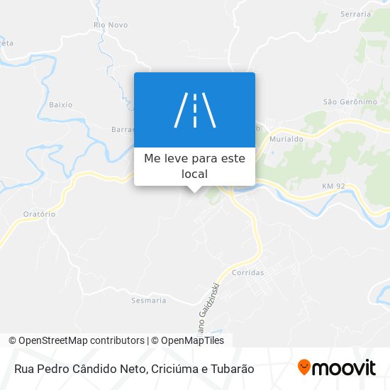 Rua Pedro Cândido Neto mapa