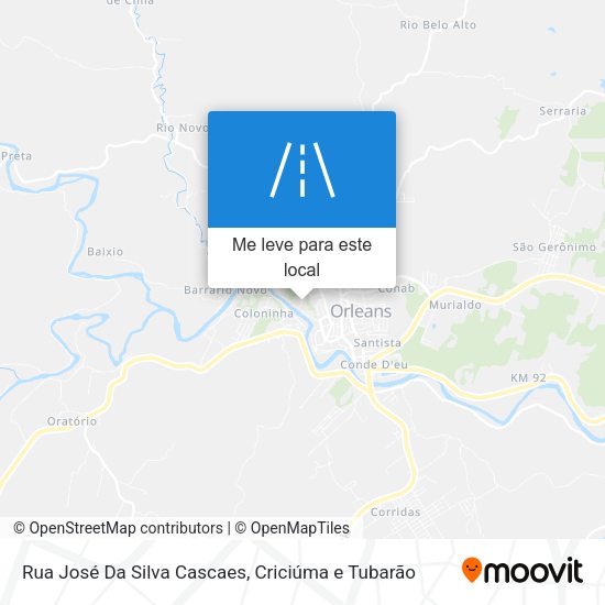Rua José Da Silva Cascaes mapa