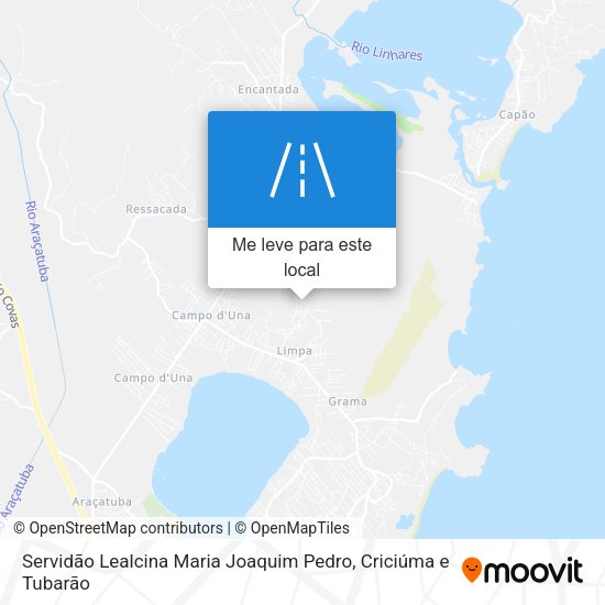Servidão Lealcina Maria Joaquim Pedro mapa