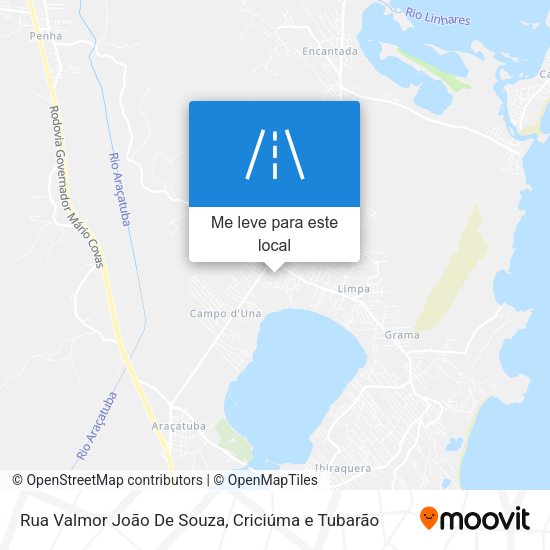 Rua Valmor João De Souza mapa