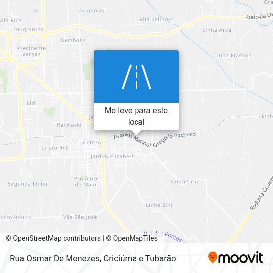 Rua Osmar De Menezes mapa