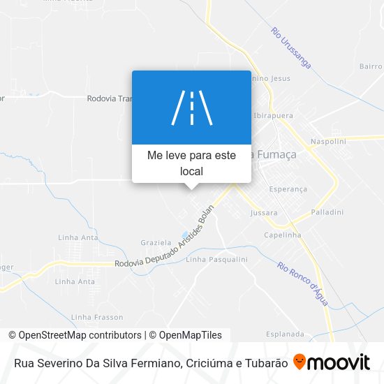 Rua Severino Da Silva Fermiano mapa