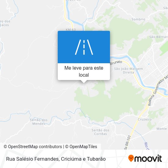 Rua Salésio Fernandes mapa