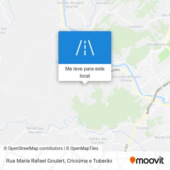 Rua Maria Rafael Goulart mapa
