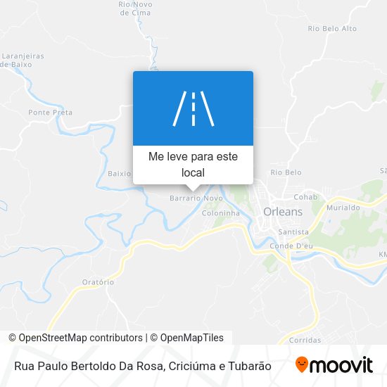 Rua Paulo Bertoldo Da Rosa mapa