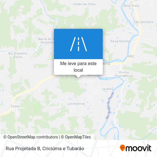 Rua Projetada B mapa
