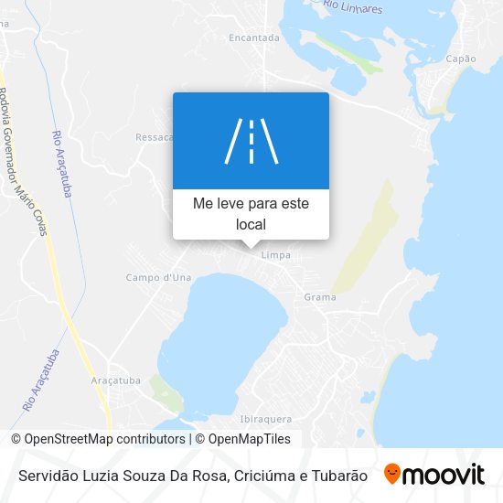 Servidão Luzia Souza Da Rosa mapa
