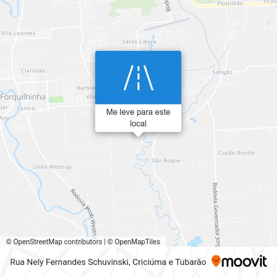 Rua Nely Fernandes Schuvinski mapa