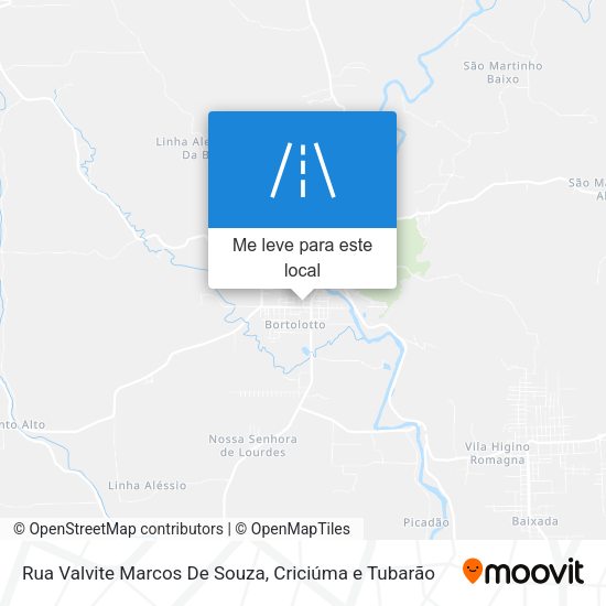 Rua Valvite Marcos De Souza mapa