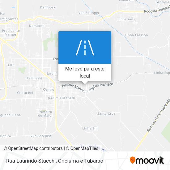 Rua Laurindo Stucchi mapa