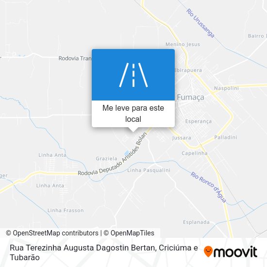 Rua Terezinha Augusta Dagostin Bertan mapa