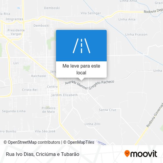 Rua Ivo Dias mapa