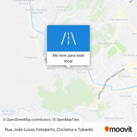 Rua João Lucas Felisberto mapa