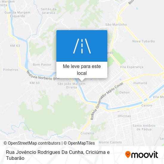 Rua Jovêncio Rodrigues Da Cunha mapa