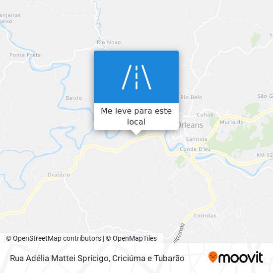 Rua Adélia Mattei Sprícigo mapa