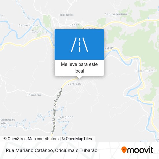 Rua Mariano Catâneo mapa