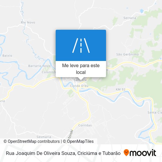 Rua Joaquim De Oliveira Souza mapa