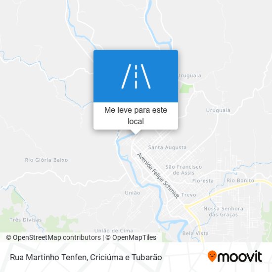 Rua Martinho Tenfen mapa