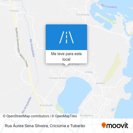 Rua Áurea Sena Silveira mapa