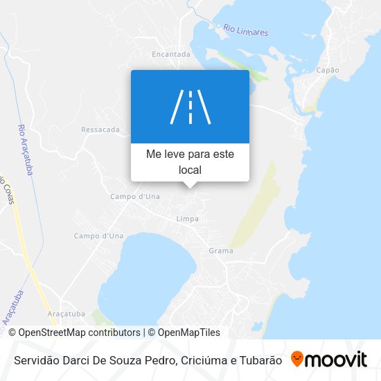 Servidão Darci De Souza Pedro mapa