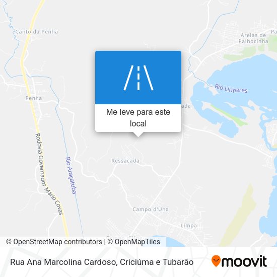 Rua Ana Marcolina Cardoso mapa