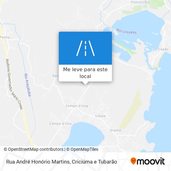 Rua André Honório Martins mapa