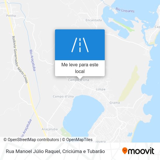 Rua Manoel Júlio Raquel mapa