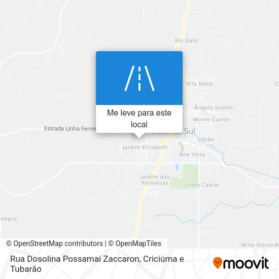 Rua Dosolina Possamai Zaccaron mapa