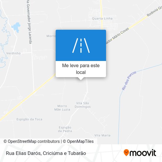 Rua Elias Darós mapa