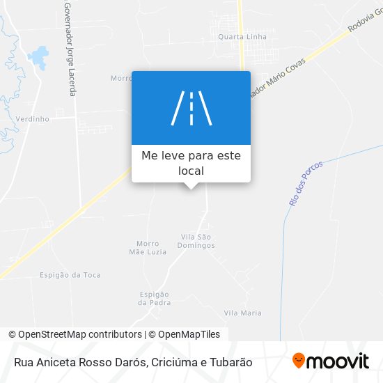Rua Aniceta Rosso Darós mapa