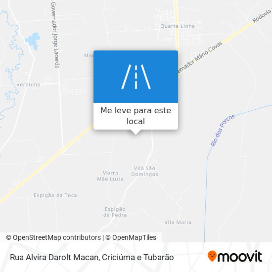 Rua Alvira Darolt Macan mapa