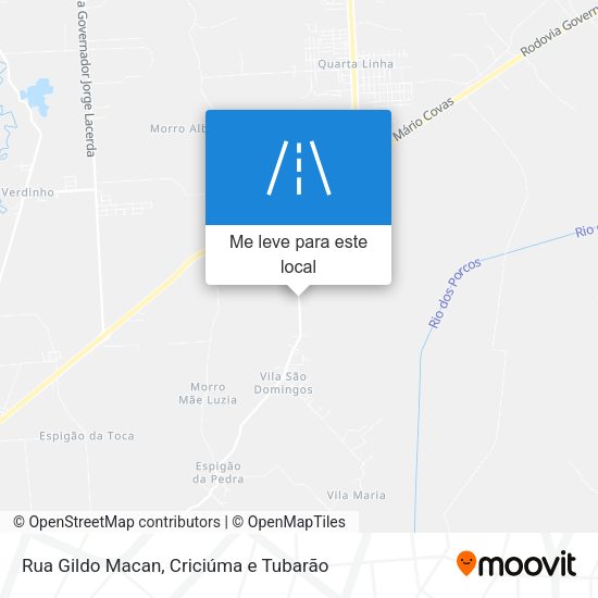 Rua Gildo Macan mapa