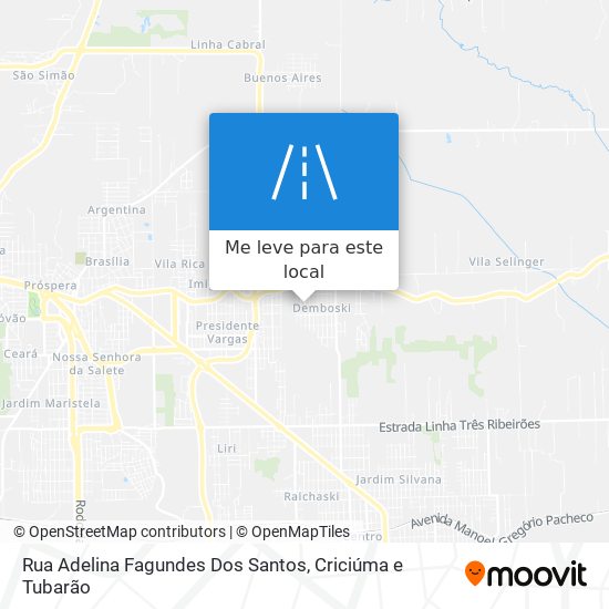 Rua Adelina Fagundes Dos Santos mapa