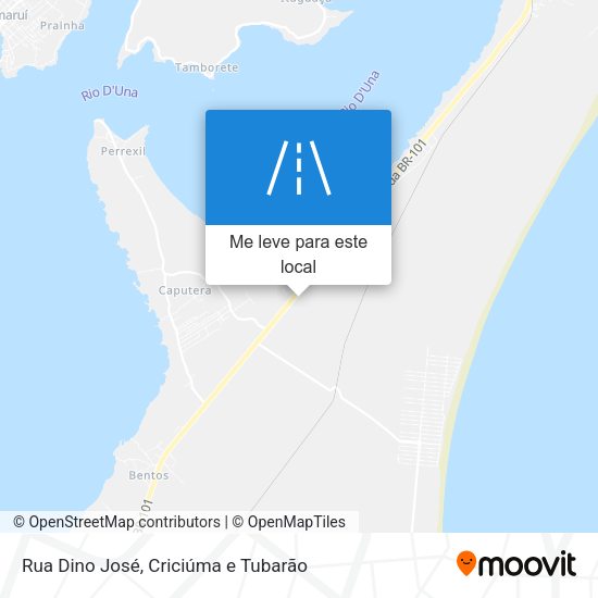Rua Dino José mapa