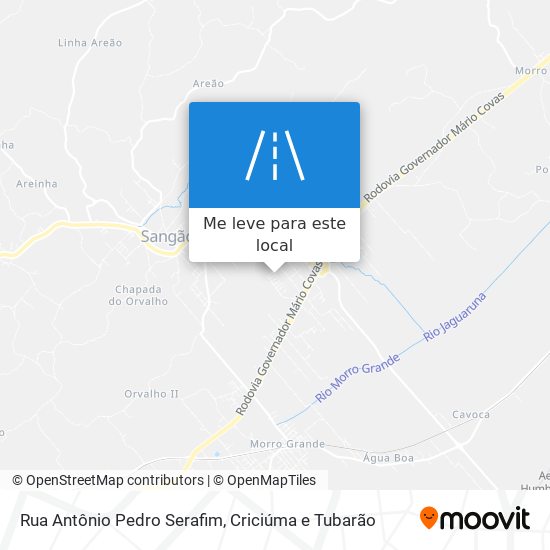 Rua Antônio Pedro Serafim mapa