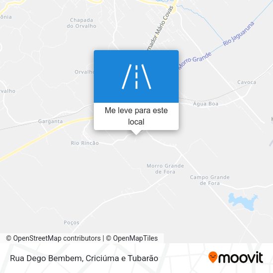 Rua Dego Bembem mapa