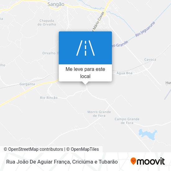 Rua João De Aguiar França mapa