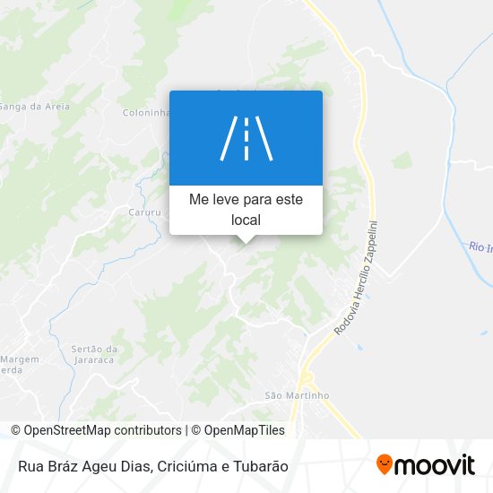 Rua Bráz Ageu Dias mapa