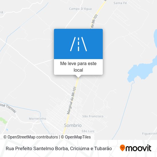 Rua Prefeito Santelmo Borba mapa
