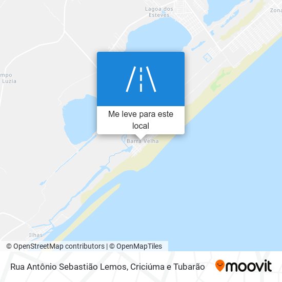 Rua Antônio Sebastião Lemos mapa