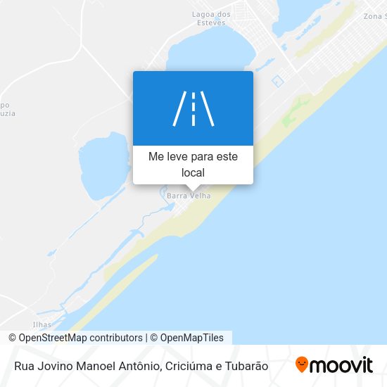 Rua Jovino Manoel Antônio mapa