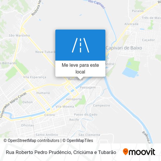Rua Roberto Pedro Prudêncio mapa