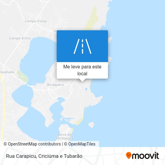 Rua Carapicu mapa